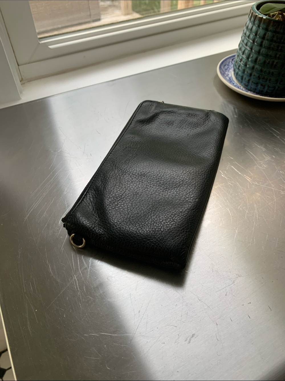 Vintage Black Leather Coach Brand Wallet